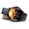 Black Labrador Retriever Puppies Print Wrist Watch