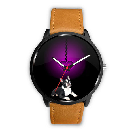 Cute Boston Terrier Print Wrist Watch