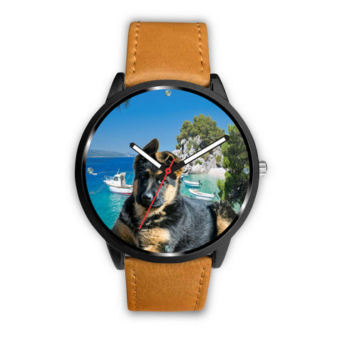 Cute German Shepherd Puppy Print Wrist Watch