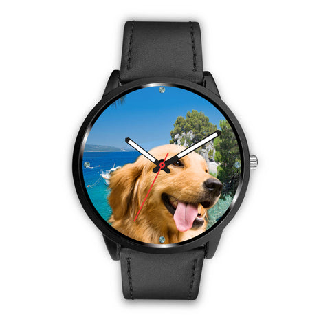 Cute Golden Retriever Print Wrist Watch