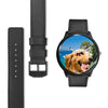 Cute Golden Retriever Print Wrist Watch