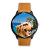 Cute Golden Retriever Print Wrist Watch