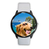 Cute Golden Retriever Print Wrist Watch