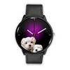 Cute Maltese Dog Print Wrist Watch