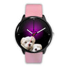 Cute Maltese Dog Print Wrist Watch