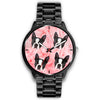 Cute Boston Terrier Dog Print Wrist Watch