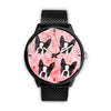 Cute Boston Terrier Dog Print Wrist Watch