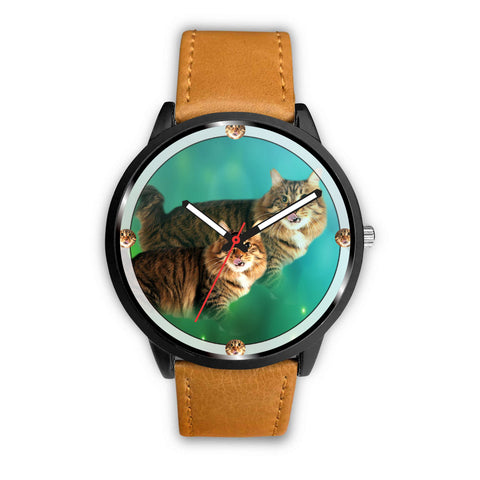 American Bobtail Cat Art Print Wrist watch