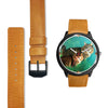 American Bobtail Cat Art Print Wrist watch