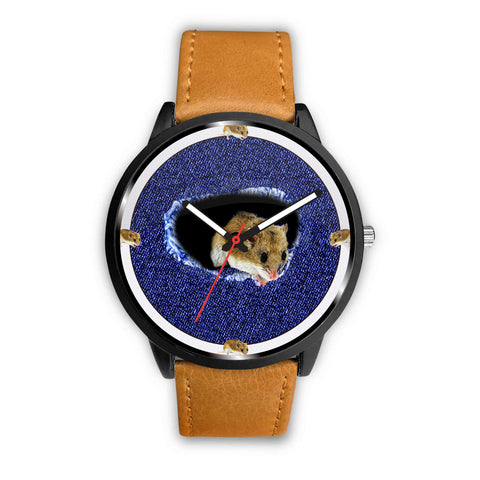 Chinese Hamster On Denim Print Wrist watch