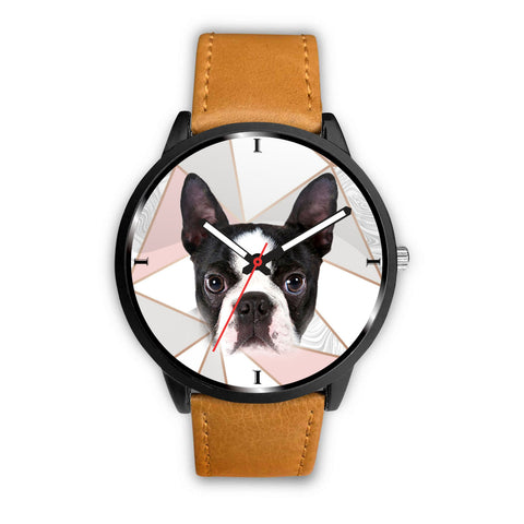 Lovely Boston Terrier Dog Print Wrist Watch