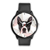 Lovely Boston Terrier Dog Print Wrist Watch