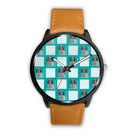 Saint Bernard Dog Pattern Print Wrist Watch