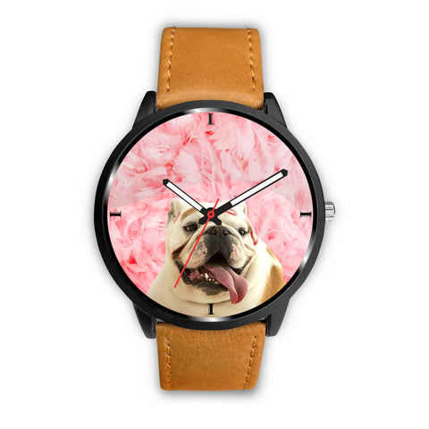 Bulldog Dog Print Wrist Watch