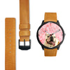 Bulldog Dog Print Wrist Watch