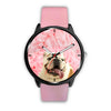 Bulldog Dog Print Wrist Watch