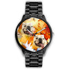 Cute Bulldog Dog Print Wrist Watch