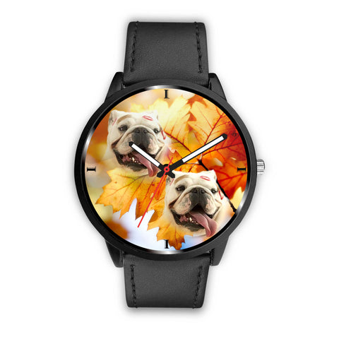 Cute Bulldog Dog Print Wrist Watch