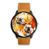 Cute Bulldog Dog Print Wrist Watch