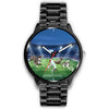 Italian Greyhound Playing football Print Wrist Watch