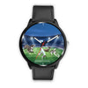 Italian Greyhound Playing football Print Wrist Watch