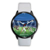 Italian Greyhound Playing football Print Wrist Watch