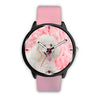 Poodle On Pink Print Wrist Watch