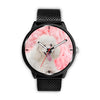 Poodle On Pink Print Wrist Watch