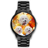 Cute Poodle Dog Print Wrist Watch