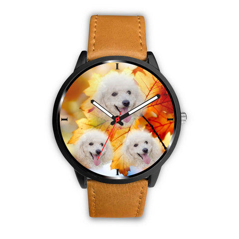 Cute Poodle Dog Print Wrist Watch