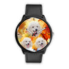 Cute Poodle Dog Print Wrist Watch