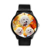 Cute Poodle Dog Print Wrist Watch