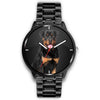 Rottweiler Dog Black Print Wrist Watch