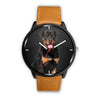 Rottweiler Dog Black Print Wrist Watch