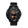 Rottweiler Dog Black Print Wrist Watch