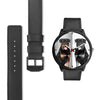 Rottweiler Dog B&W Print Wrist Watch