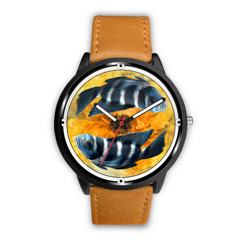 African Cichlid Fish Print Wrist Watch