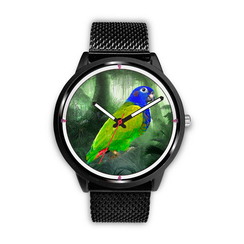 Blue Headed Parrot Art Print Wrist watch