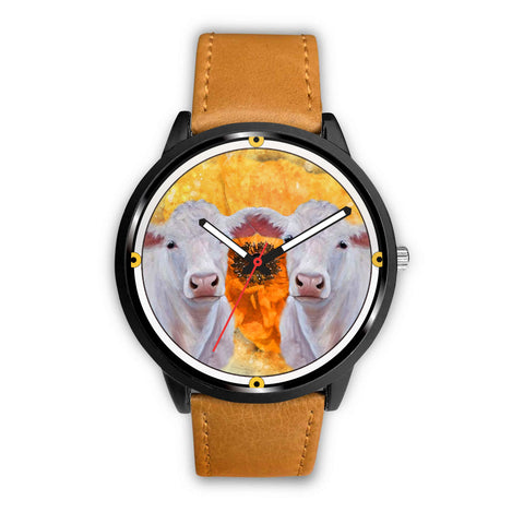 Charolais Cattle Print Wrist watch