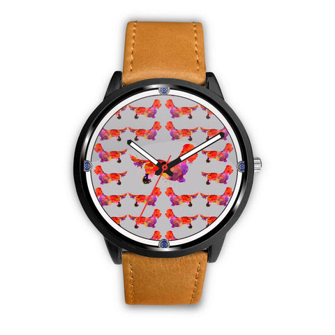 Dandie Dinmont Terrier Dog Pattern Art Print Wrist watch
