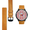 Dandie Dinmont Terrier Dog Pattern Art Print Wrist watch