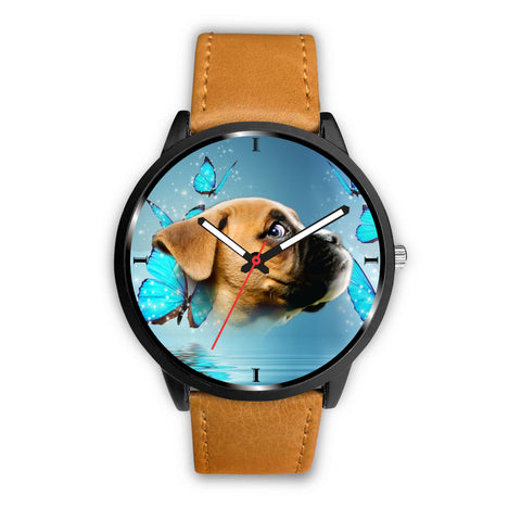 Boxer Dog Print Wrist Watch