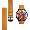 Limousin Cattle Art Print Wrist Watch