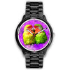 Peach Faced Lovebird Print Wrist watch