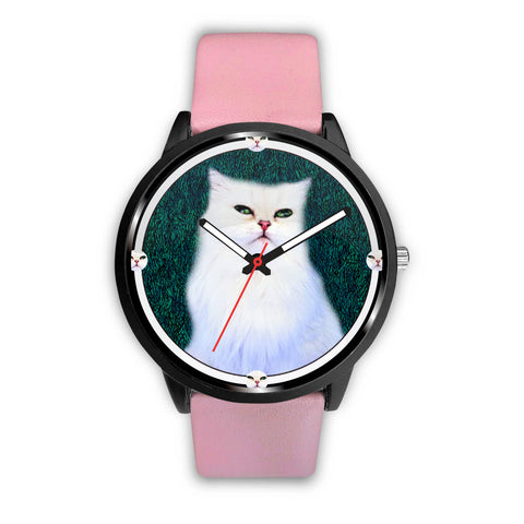 White Persian Cat Print Wrist watch
