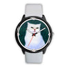 White Persian Cat Print Wrist watch