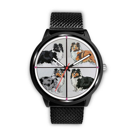 Shetland Sheepdog Art Print Wrist watch