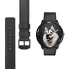 Siberian Husky Print Wrist Watch