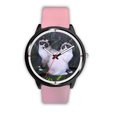 Snow Show Cat Print Wrist watch