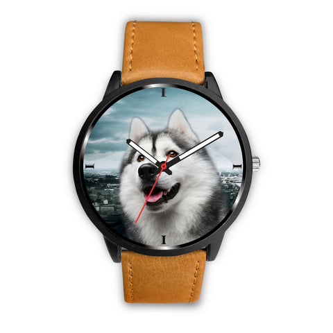 Cute Siberian Husky Print Wrist Watch